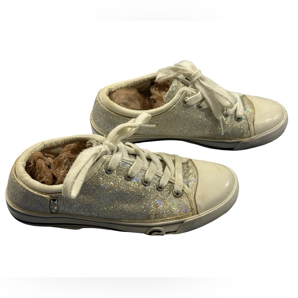 Guess Opalescent Sparkle Sneakers Sz7.5 Womens GGoona2